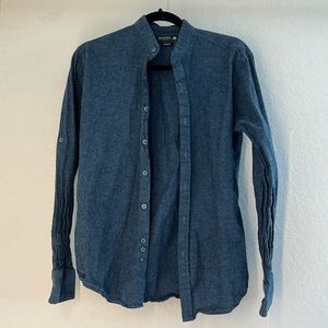 Blue Button Up
